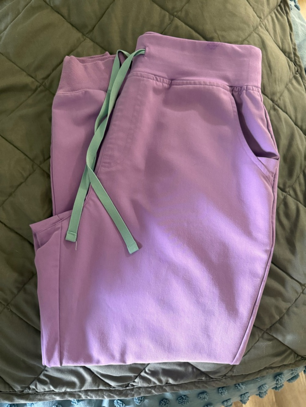 Figs lilac dawn high waist Zamora joggers
